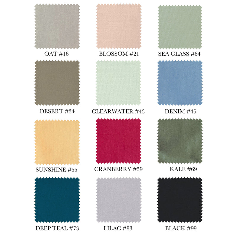 Percale Fashion Solid Collection Bedskirt by Cuddle Down Bedding - Made In Canada