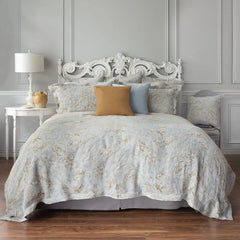 Primavera | 100% Linen Jacquard Bedding by St Geneve - Fabric from Italy Sewn in Canada