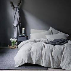 French Linen Duvet Cover Set by Daniadown - Available In 11 Colours