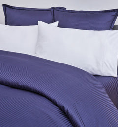 Renaissance Hotel Collection Stripe Duvet Covers by Cuddledown Bedding - Made In Canada