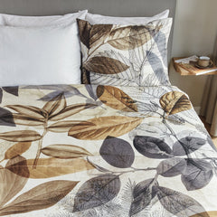 SUNRISE LEAF PRINT DUVET COVER