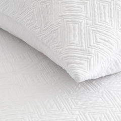 Scala White | Matelassé Bedding by St Geneve Fine Linen - Made In Italy