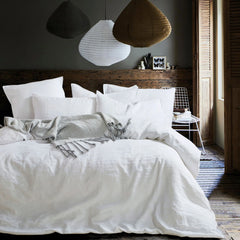 French Linen Duvet Cover Set by Daniadown - Available In 11 Colours