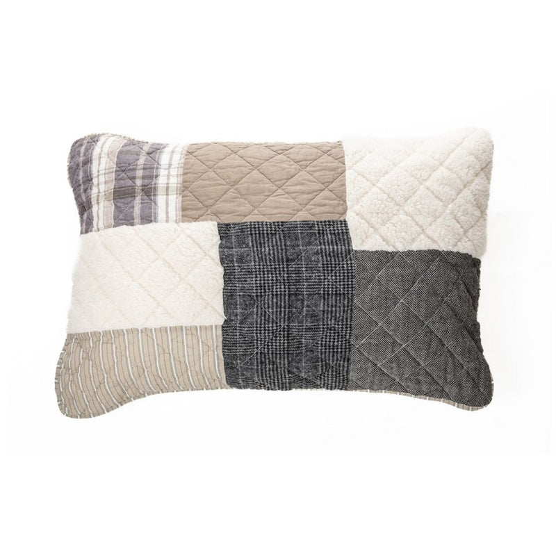 THEORY PATCHWORK PILLOW SHAM