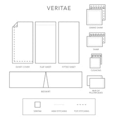 Veritae | Linen-Lyocell Blend Bedding by St Geneve Fine Linen - Fabric from Italy Sewn in Canada