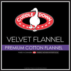 Velvet Flannel 100% Cotton Sheet Set Collection by Cuddledown - Made In Canada
