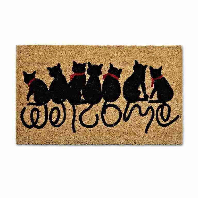Cat Tail "Welcome" Doormat
