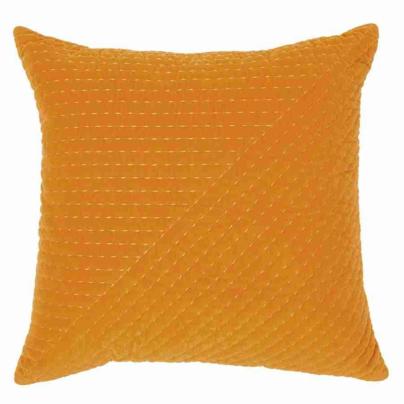 Velours Mustard Velvet European Pillow by BRUNELLI
