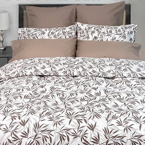 Arbor Taupe Printed Collection by Cuddledown