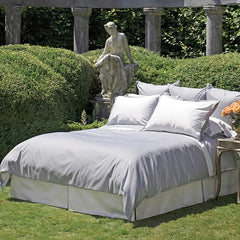 Chambray | Sateen 100% Extra-Long Staple Cotton Bedding by St Geneve - Fabric From Italy Sewn In Canada