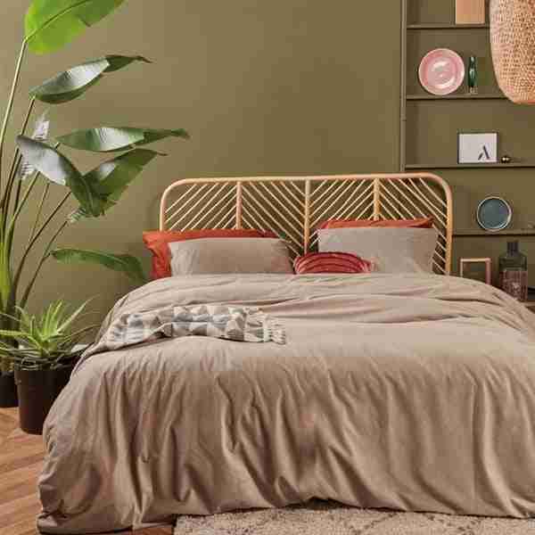 Coffee Taupe Velvet Corduroy Duvet Cover