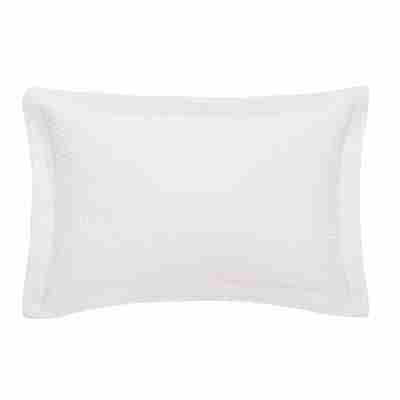 Rustic white jersey pillow sham