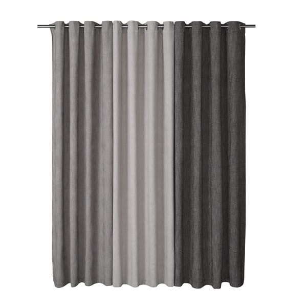Denis Grey Curtain With Grommets by BRUNELLI