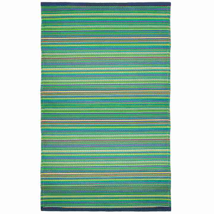Avo Mat Drizzle Multi Green Outdoor Rug