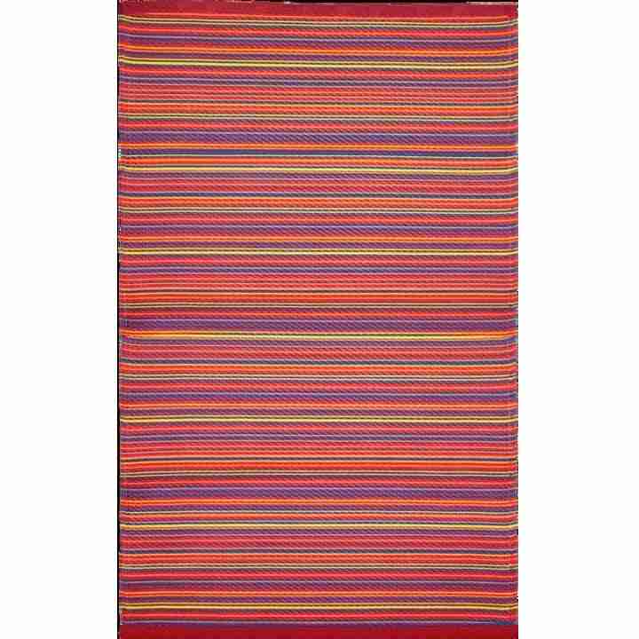 Avo Mat Drizzle Multi Red Outdoor Rug