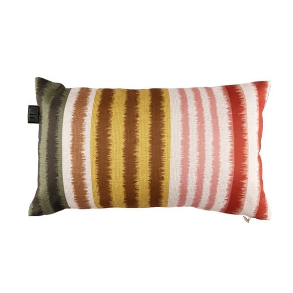Energize Colourful Striped Oblong Decorative Pillow by JO AND ME