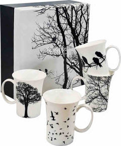 'Eternal Silhouette' Set of 4 Mugs