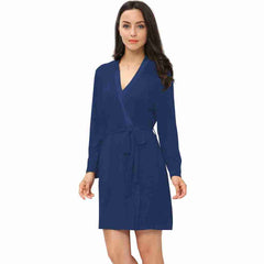 French Blue Bamboo Robe