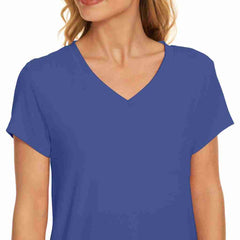 French Blue Bamboo Short Sleeve Sleepshirt