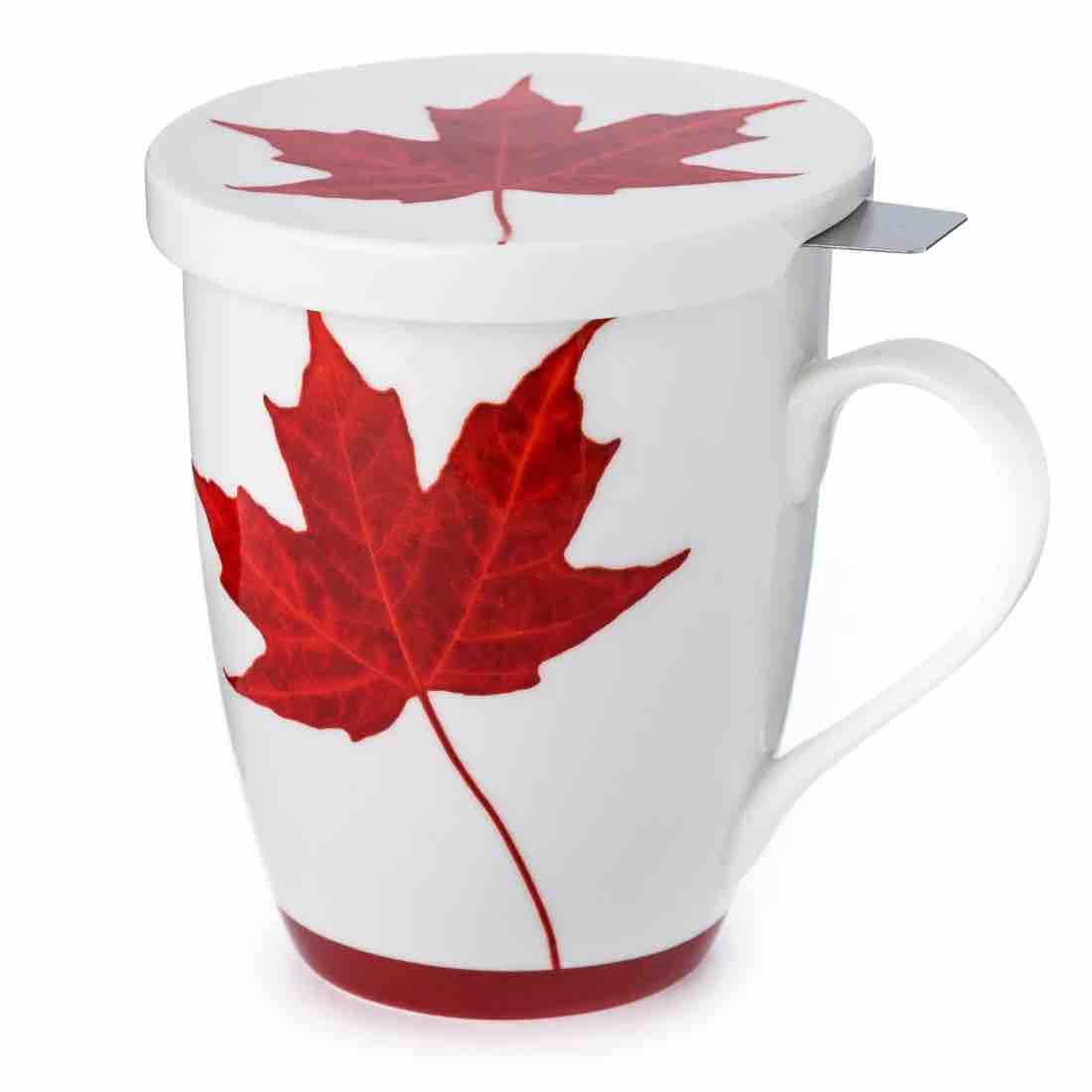 'Memories of Canada 'Tea Mug w/ Infuser & Lid