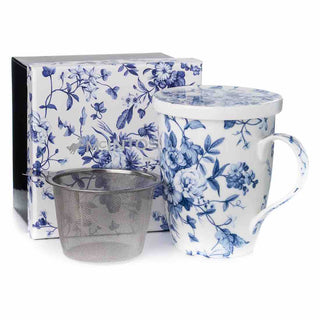 'Always in Bloom' Tea Mug w/ Infuser & Lid