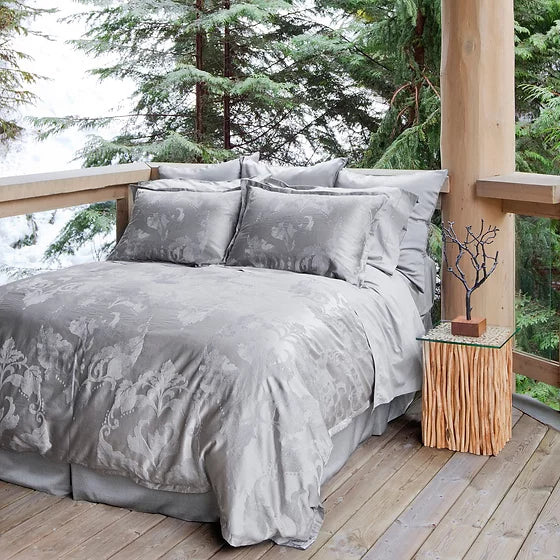 Luna Silk-Cashmere Jacquard Bedding by St Geneve Fine Linen