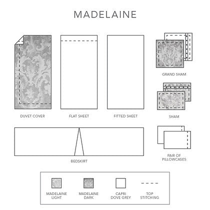 Madelaine Jacquard Bedding by  St Geneve Fine Linen