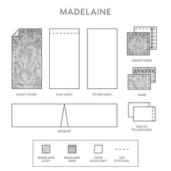 Madelaine Jacquard Bedding by  St Geneve Fine Linen