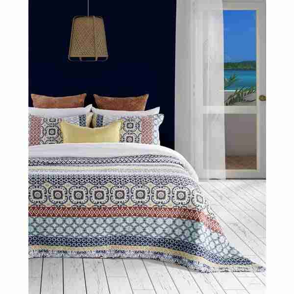 Nikos Colorful Mediterranean Quilt