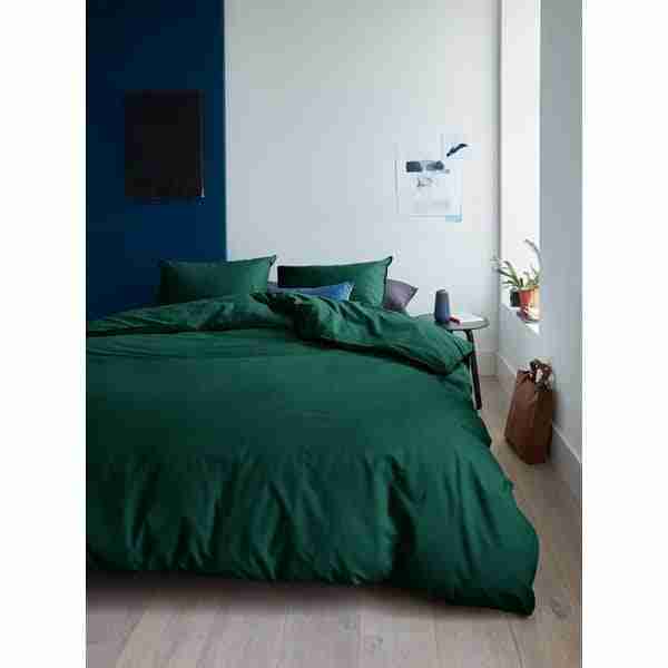 Organic Dark Green Cotton Duvet Cover by JO AND ME