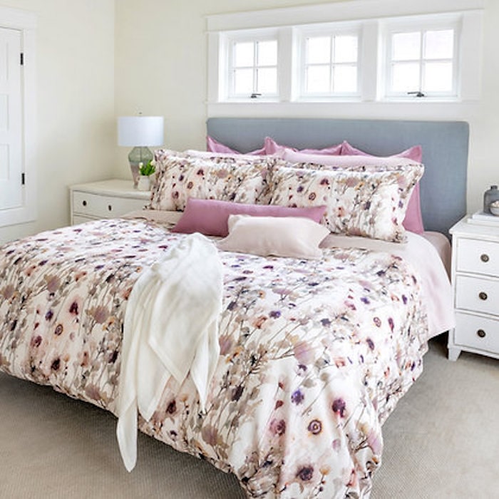 Persephone Printed Linen-Cotton Bedding by St Geneve Fine Linen