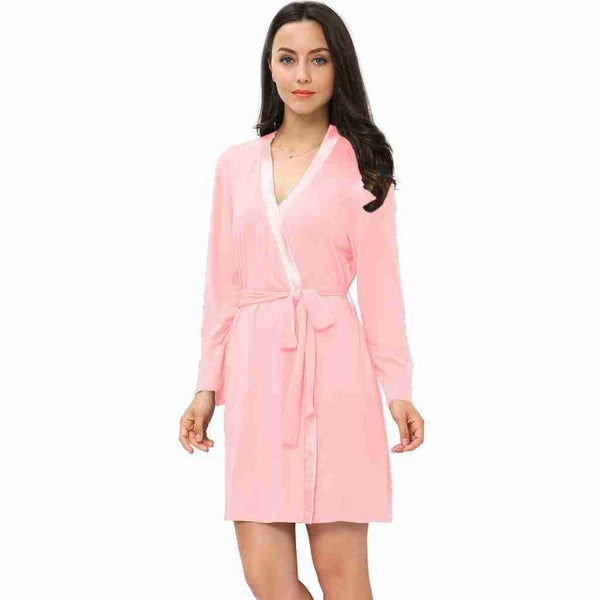 Pink Bamboo Robe – Home Sweet Linen