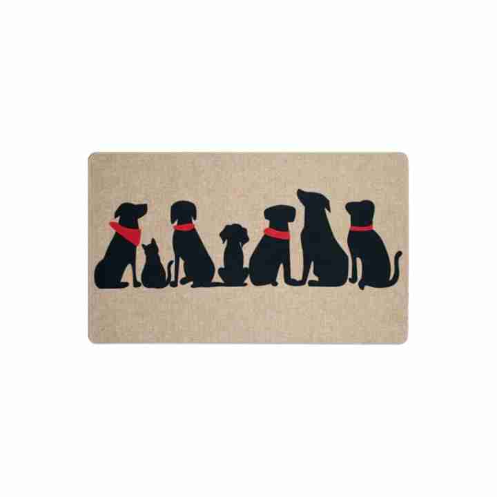 Poly Mat Dogs with Collar