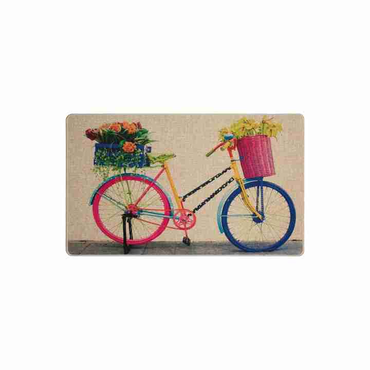 1.5x2.5 (45x75 cm) Poly Mat Multicolour Bicycle
