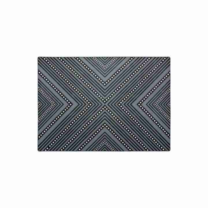 3x5 (100x140 cm) Poly Mat Trigon Blue/Gray