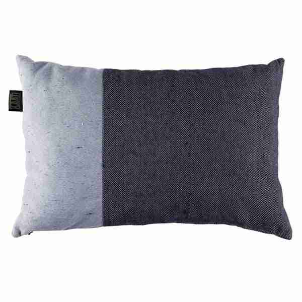 Remix Blue Modern Oblong Decorative Pillow by JO AND ME