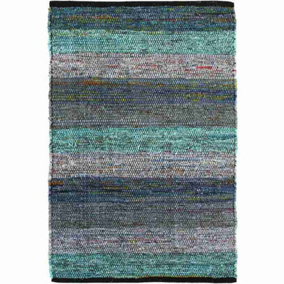 2x3 (60x90 cm) Rag Rug Shaded Blues