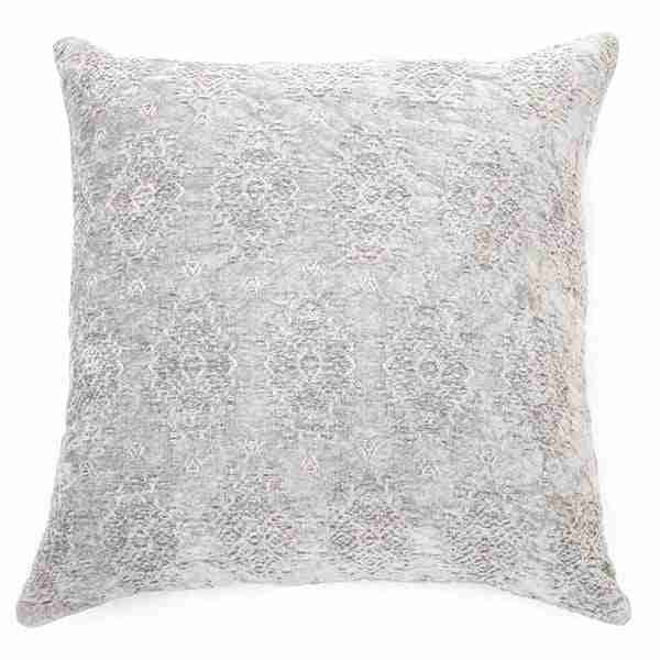 Toro Soft Pink Jacquard Velvet European Pillow by BRUNELLI