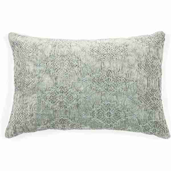 Toro Oblong Terracotta Jacquard Velvet Decorative Pillow by BRUNELLI