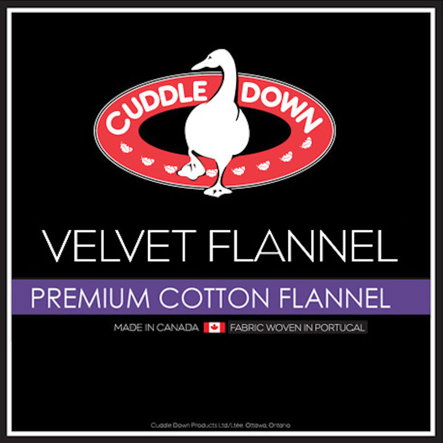 Velvet Flannel 100% Cotton Sheet Set by Cuddledown - Made In Canada