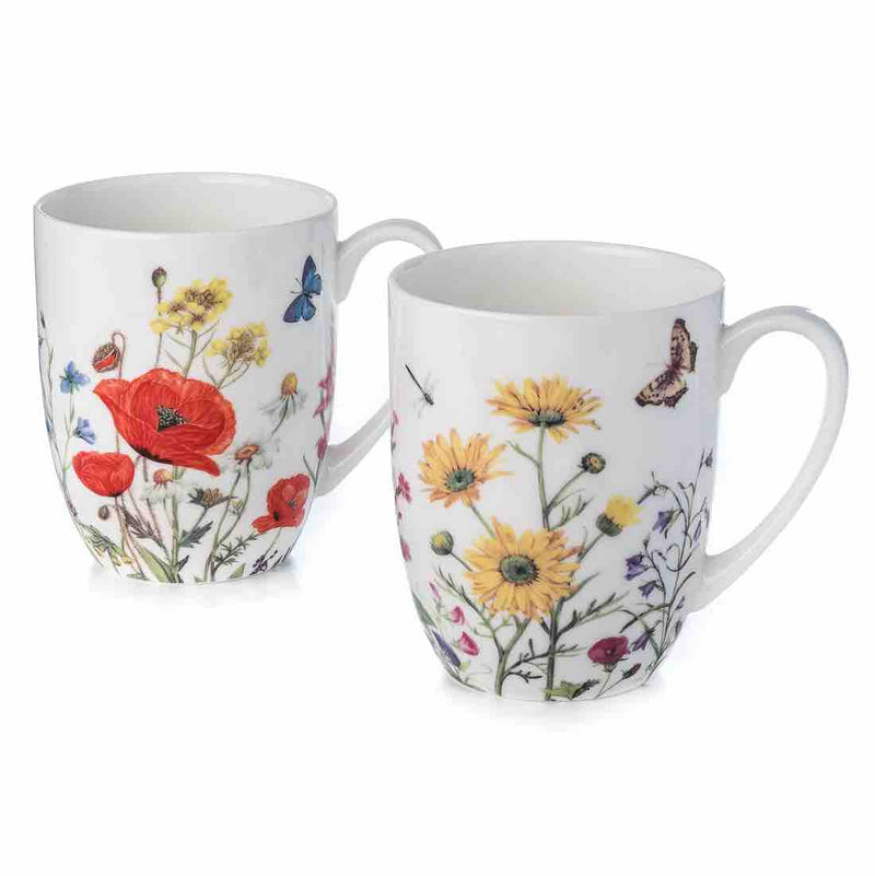 'Wildflowers' Mug Pair