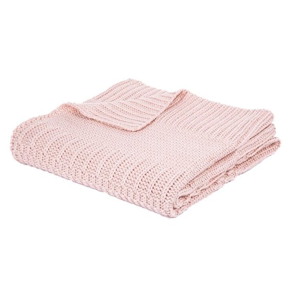 Baba Knitted Terracotta Throw by BRUNELLI