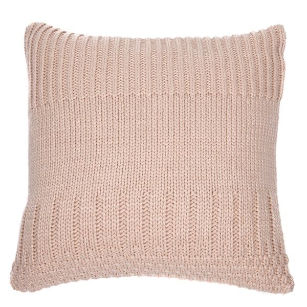 Baba Knitted Taupe Decorative Pillow by BRUNELLI