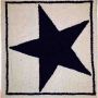 Blue Star (White) Needlepoint Cushion