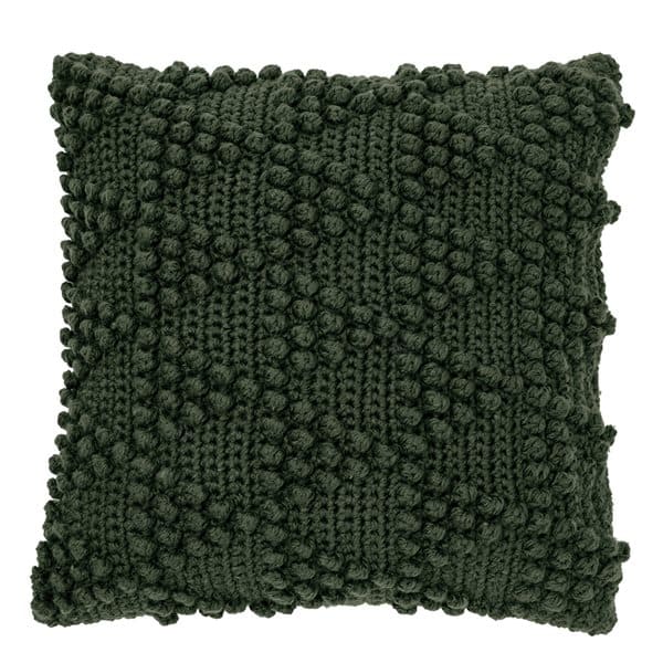 Bubble Dark Green Knitted Decorative Pillow by BRUNELLI