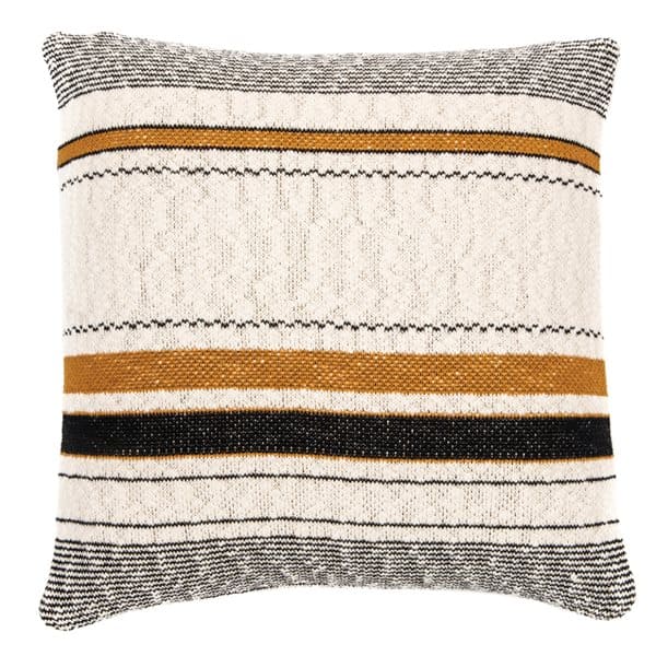 Calico Natural And Black Decorative Pillow by BRUNELLI