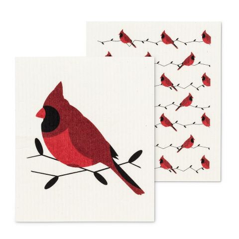 Cardinals Dishcloths. Set of 2 – Home Sweet Linen