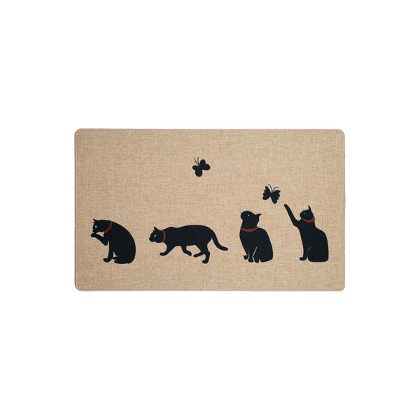 Cats with Collar Poly Mat – Home Sweet Linen