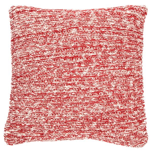 Claudette Knitted Red Decorative Pillow by BRUNELLI