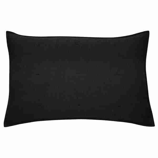 inen black pillow sham